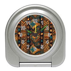 Tribal Chic Travel Alarm Clock by pollyparadiseartshop