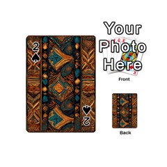 Tribal Chic Playing Cards 54 Designs (mini) by pollyparadiseartshop