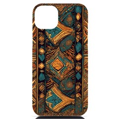 Tribal Chic Iphone 14 Plus Black Uv Print Pc Hardshell Case by pollyparadiseartshop