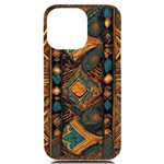 Tribal Chic iPhone 14 Pro Max Black UV Print PC Hardshell Case Front