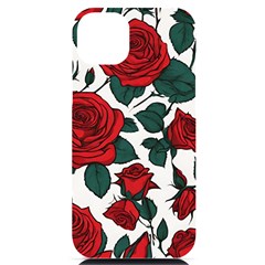 Roses Iphone 14 Plus Black Uv Print Pc Hardshell Case by pollyparadiseartshop