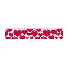 Hearts Valentine Pattern Seamless Premium Plush Fleece Scarf (mini) by Bedest