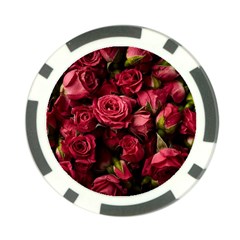 Floral Buds Of Roses Beautiful Flowers Poker Chip Card Guard