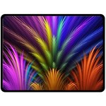 Abstract Colors - , Abstract Colors Two Sides Fleece Blanket (Large) 80 x60  Blanket Front