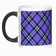 Blue Tartan Plaid 1 Diagonal Morph Mug by dressshop