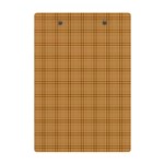 Autumn Fall Plaid Tartan 1 A5 Acrylic Clipboard Back