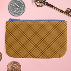 Autumn Fall Plaid Tartan 1 Diagonal Large Coin Purse by dressshop