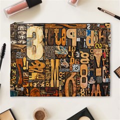 3d Letters Macro Wooden Letters Letters Textures Cosmetic Bag (xl) by Salmanaz77