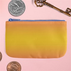 Coral Pink To Electric Yellow Bilinear Gradient Large Coin Purse by GradientsOmbre