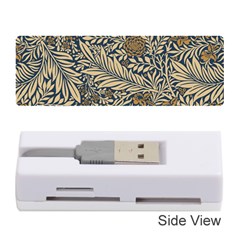 Brown Vintage Background Vintage Floral Pattern, Brown Memory Card Reader (stick) by kyorashop23