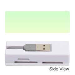 Mint Green To Cream Yellow Linear Gradient Memory Card Reader (stick) by GradientsOmbre