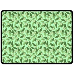 Leaves Pattern Texture Seamless Two Sides Fleece Blanket (large) by Hannah976