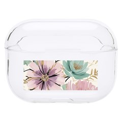 Flowers Pattern Floral Hard Pc Airpods Pro Case by Sabxi