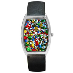 Falling Lego Bricks, Desenho, Fall, Games Barrel Style Metal Watch