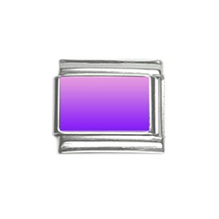 Cotton Candy Pink To Indigo Violet Linear Gradient Italian Charm (9mm) by GradientsOmbre