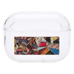 Background Embroidery Pattern Stitches Abstract Hard Pc Airpods Pro Case by Ket1n9